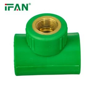 Raccord en T mâle en laiton vert PPR
