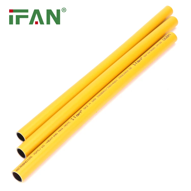 Tube jaune de gaz PEX