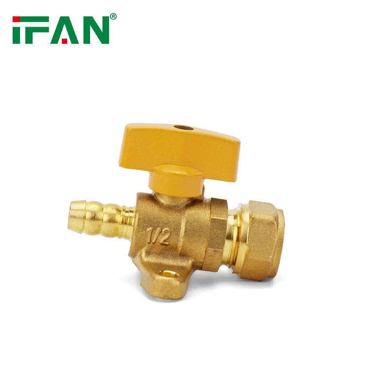 Yellow Pointed Gas Ball Valve